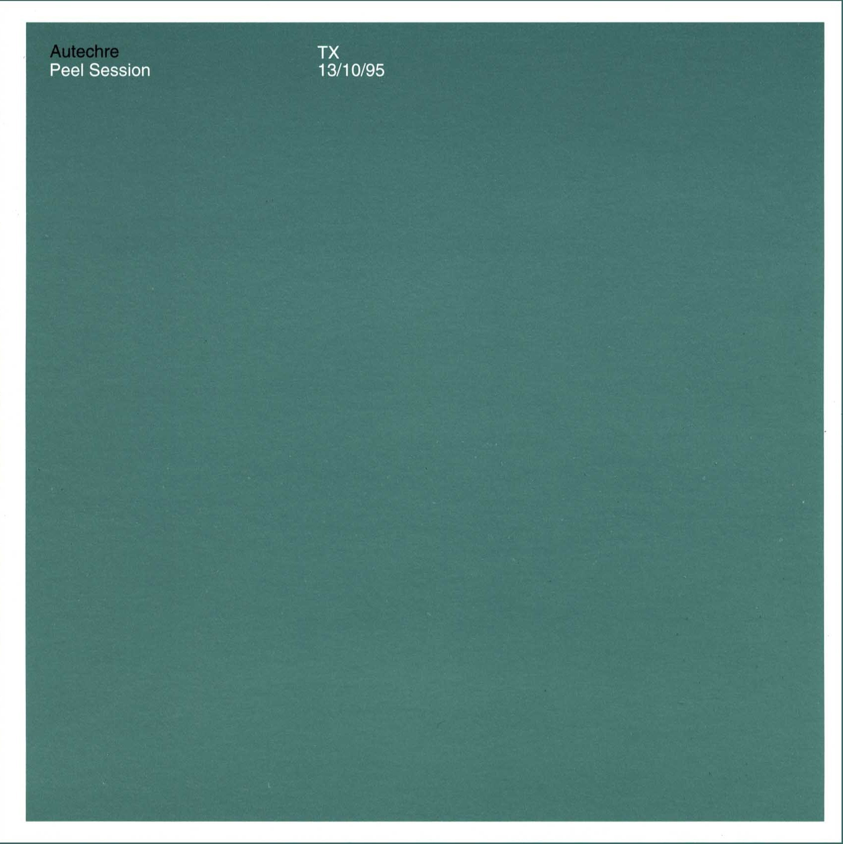 Autechre - Peel Session - Used CD image 1
