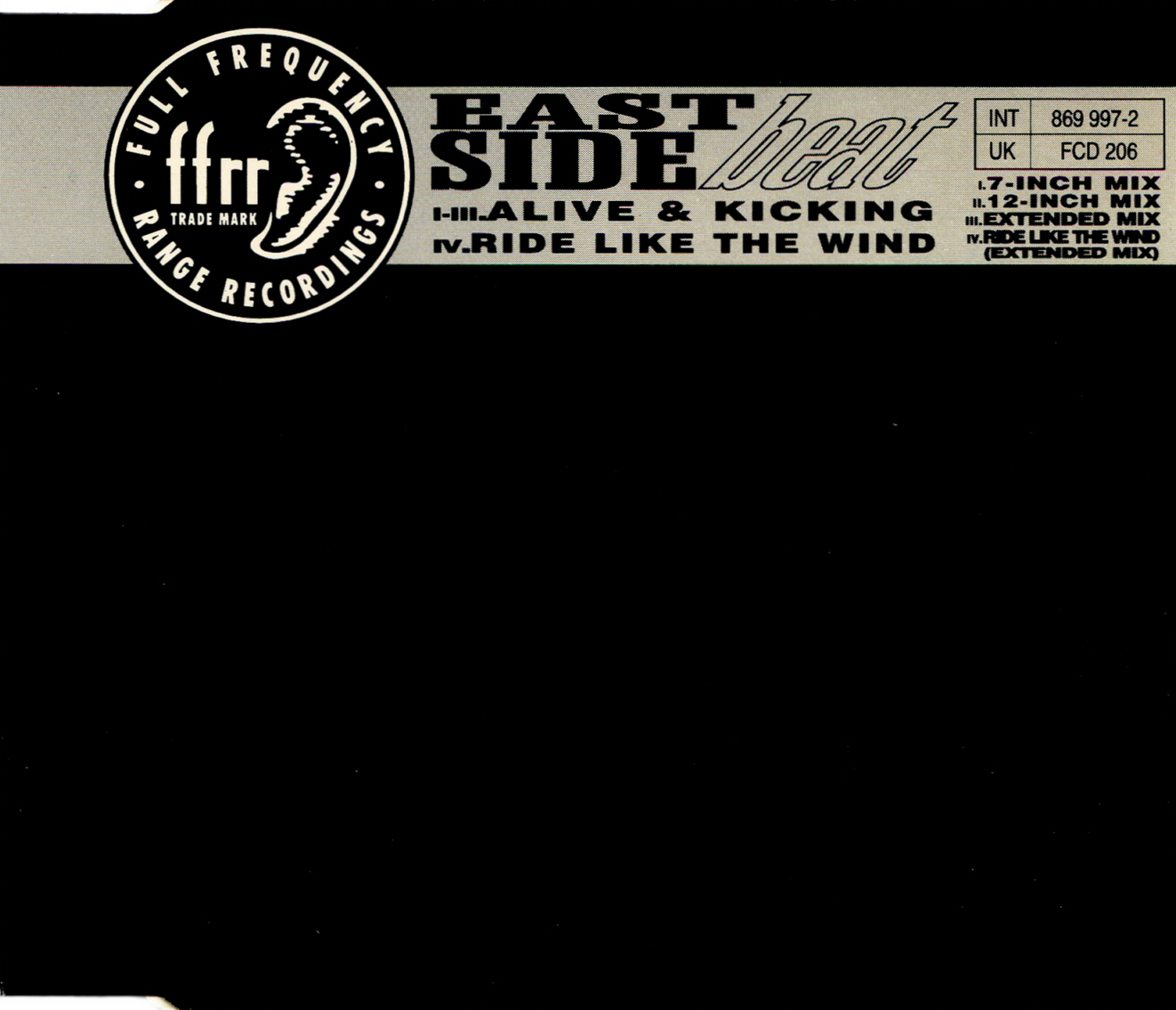 East Side Beat - Alive & Kicking / Ride Like The Wind - Used Vinyl Rec image 1