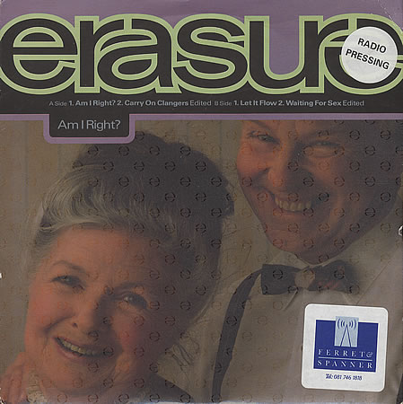 Erasure - Am I Right? - Used Vinyl Record 12" image 1