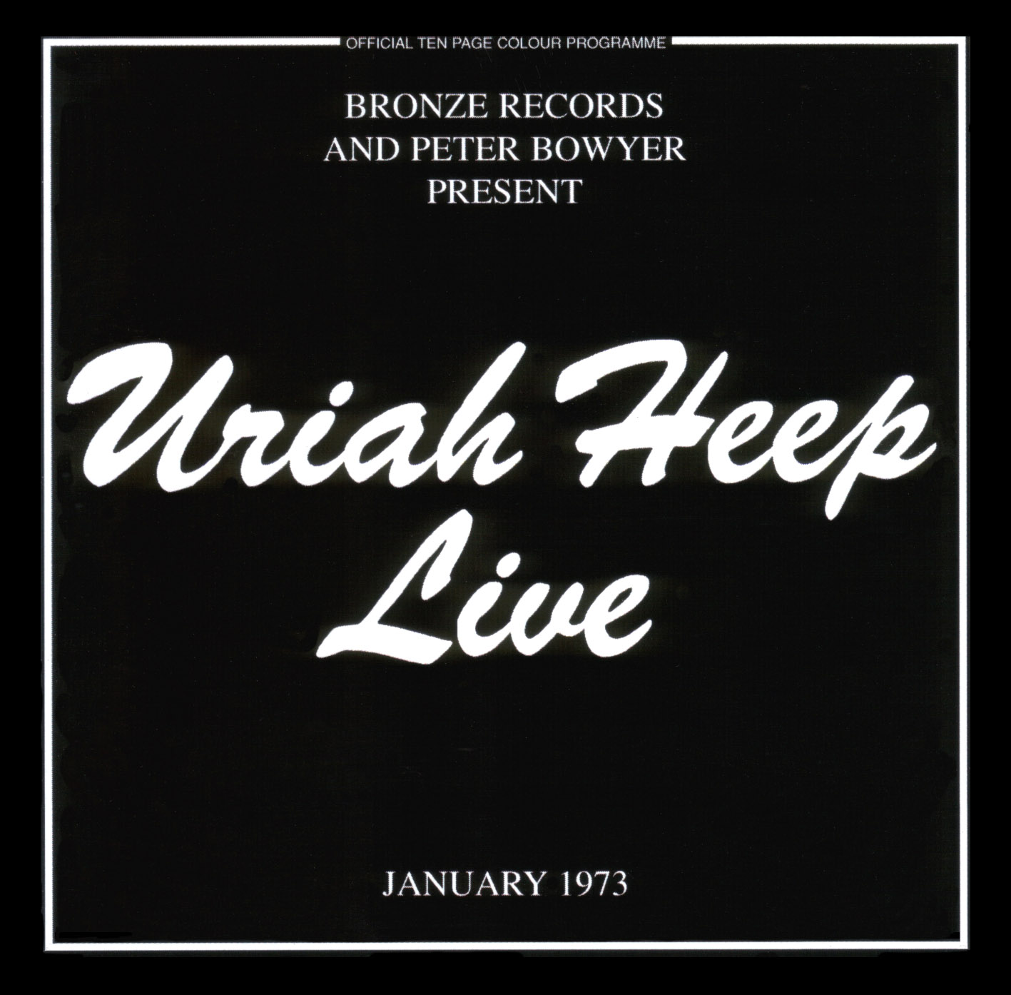 Uriah Heep - Live - Used Vinyl Record image 1