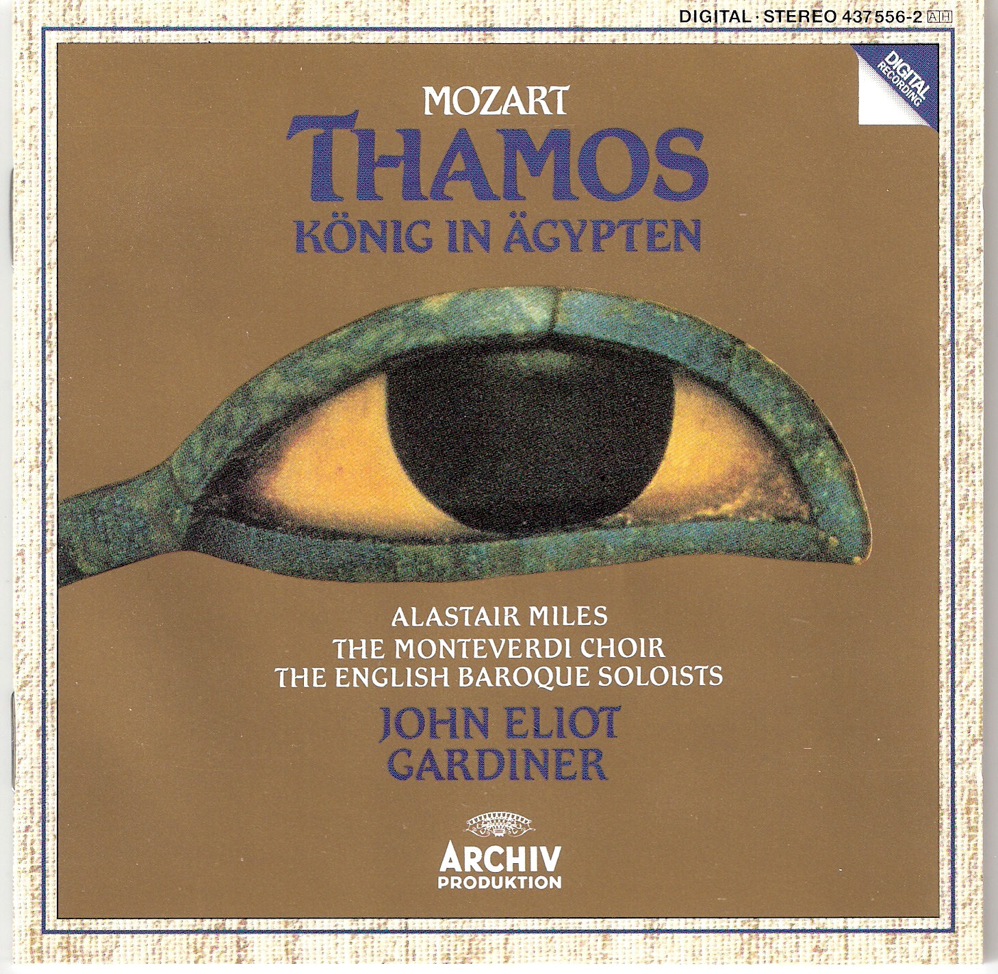 Wolfgang Amadeus Moz - Thamos, Konig In Agypten - Used CD image 1